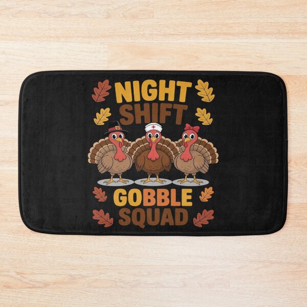 Item preview, Night Shift Gobble Squad Night Worker Staff Thanksgiving designed and sold by Eskomeranola.