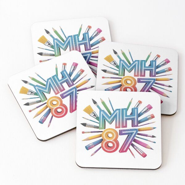 Item preview, Mh87 Creative Artist Logo - Colorful 3D Typography with Art Supplies designed and sold by Mh87.