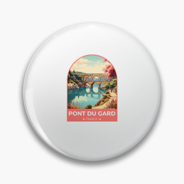 Item preview, vintage travel france pont du gard designed and sold by TulipaGraphics.