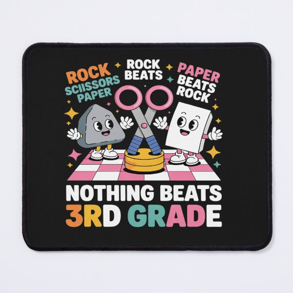Item preview, Nothing Beats 3rd Grade Rock Paper Scissors Back to School designed and sold by Eskomeranola.