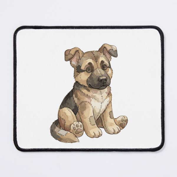 Item preview, Cute German Shepherd Dog Patchwork designed and sold by bapupa.