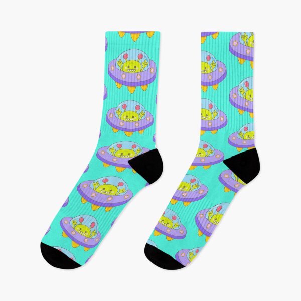 Item preview, Colorful Cute alien ufo adventure designed and sold by nuchz.
