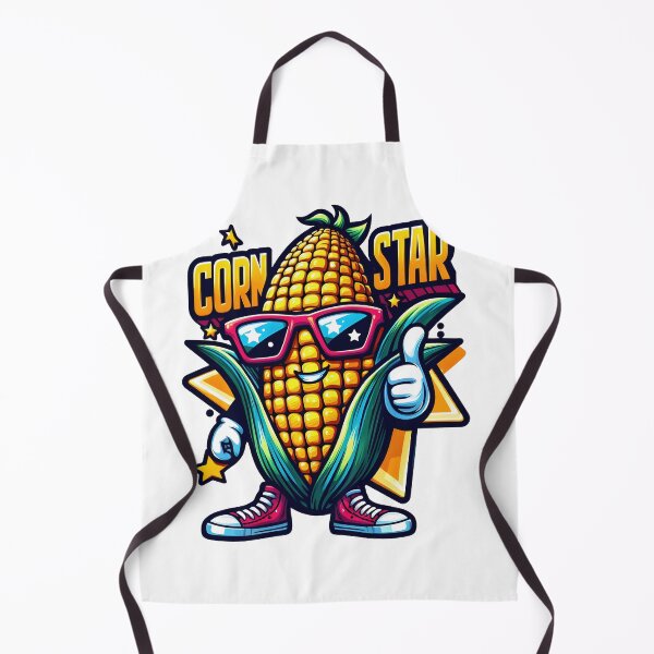 Item preview, Corn Star Bold Cartoon Mascot Design designed and sold by LunaPixelStudio.