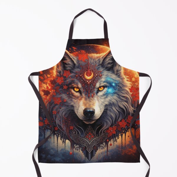 Item preview, Lunar Fire Wolf with Crimson Bloom designed and sold by Daagath.