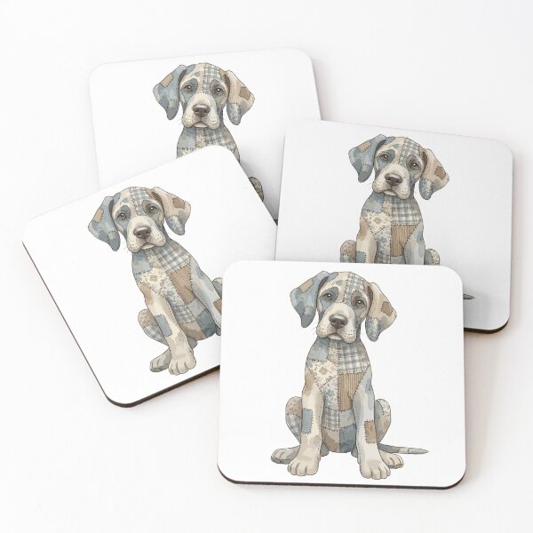 Item preview, Cute Great Dane Dog Patchwork designed and sold by bapupa.