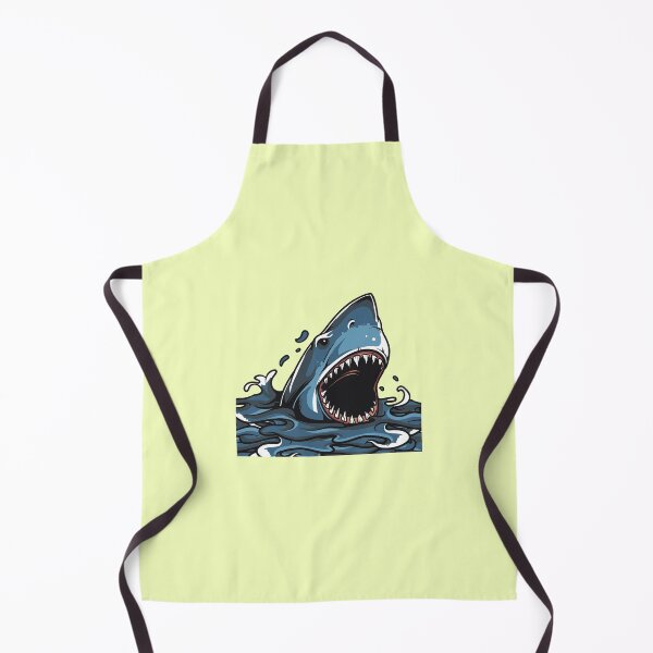 Item preview, Angry Shark Illustration Emerging from Ocean with Open Mouth designed and sold by Fashion Empire.