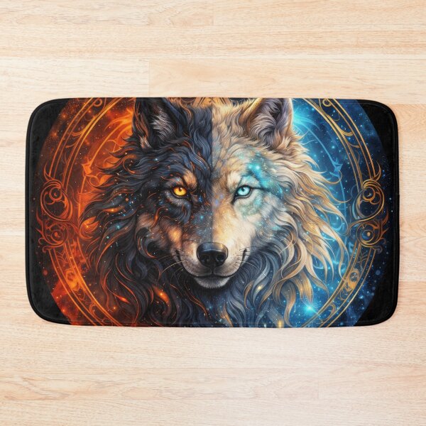 Item preview, Celestial Duality Wolf in Sacred Circle designed and sold by Daagath.