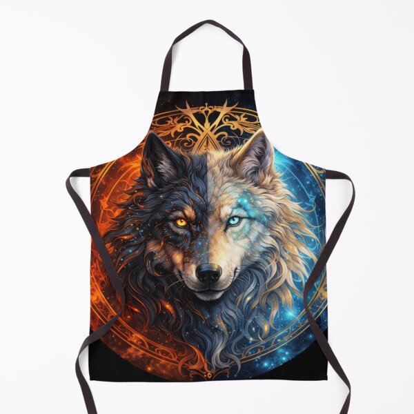Item preview, Celestial Duality Wolf in Sacred Circle designed and sold by Daagath.