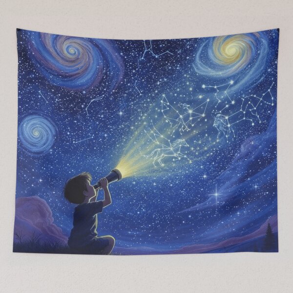 Item preview, The Stargazer's Dream: A Journey Through the Cosmos designed and sold by HappySproutArt.