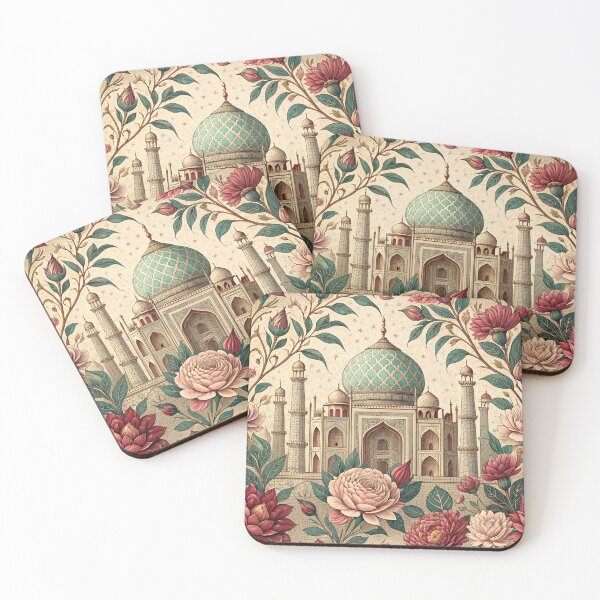 Item preview, Mughal timeless vintage art Taj Mahal designed and sold by PetalsnPaperCo.