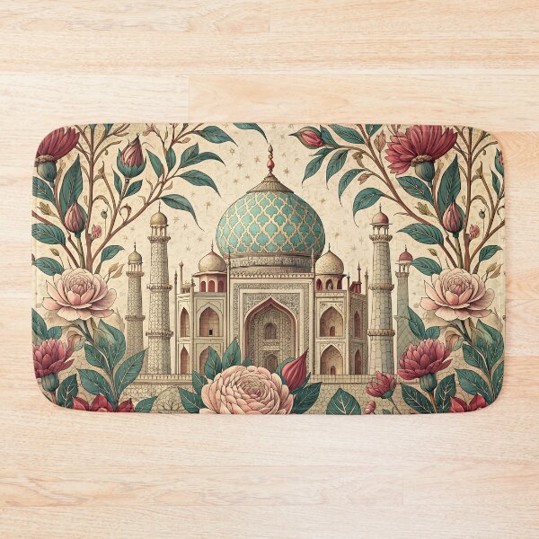Item preview, Mughal timeless vintage art Taj Mahal designed and sold by PetalsnPaperCo.