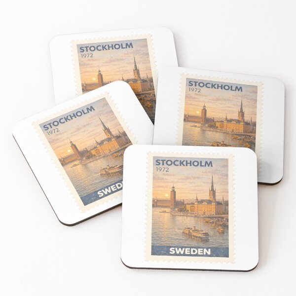 Item preview, Stockholm Vintage Stamp designed and sold by Wanderstamp.