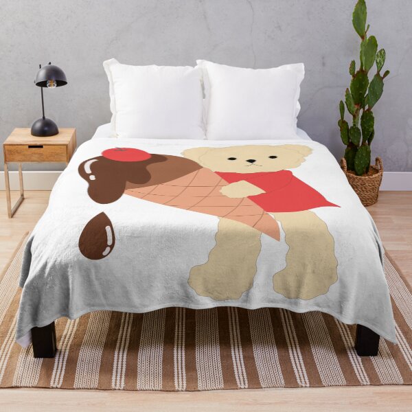 Item preview, Cute Teddy Bear with Melting Chocolate Ice Cream Cone designed and sold by SulariTDsign.
