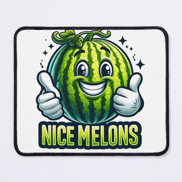 Item preview, Nice Melons Cute Watermelon Cartoon Mascot designed and sold by LunaPixelStudio.