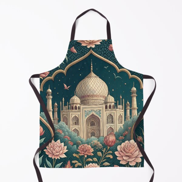 Item preview, Mughal timeless vintage Taj Mahal Art Royal Blue designed and sold by PetalsnPaperCo.