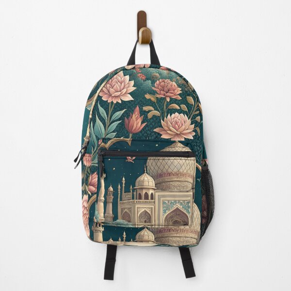 Item preview, Mughal timeless vintage Taj Mahal Art Royal Blue designed and sold by PetalsnPaperCo.