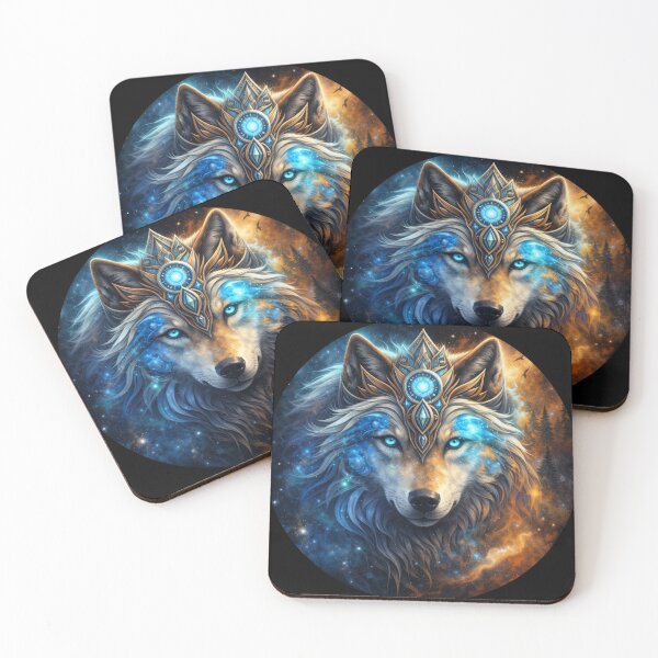 Item preview, Galactic Crowned Wolf of the Stars designed and sold by Daagath.