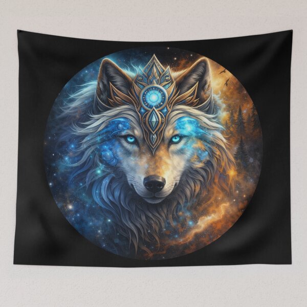 Item preview, Galactic Crowned Wolf of the Stars designed and sold by Daagath.
