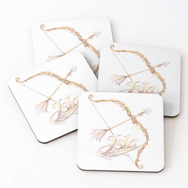 Item preview, Isla Sagittarius – Zodiac Archer Fantasy Name Art Design designed and sold by AlexLineArt.