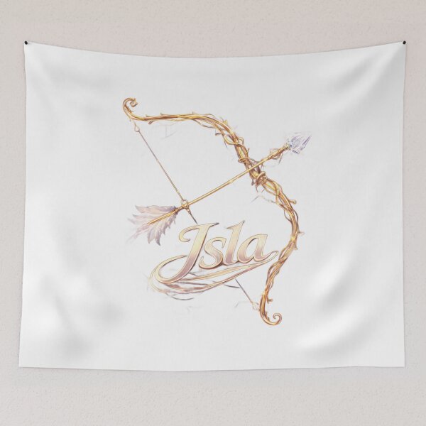 Item preview, Isla Sagittarius – Zodiac Archer Fantasy Name Art Design designed and sold by AlexLineArt.