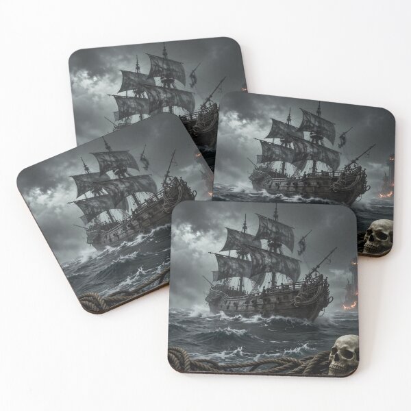 Item preview, Haunted Ship in Stormy Inferno designed and sold by Insomnia Art Designs.