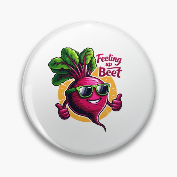Item preview, Feeling Up Beet Funny Beetroot Mascot designed and sold by LunaPixelStudio.