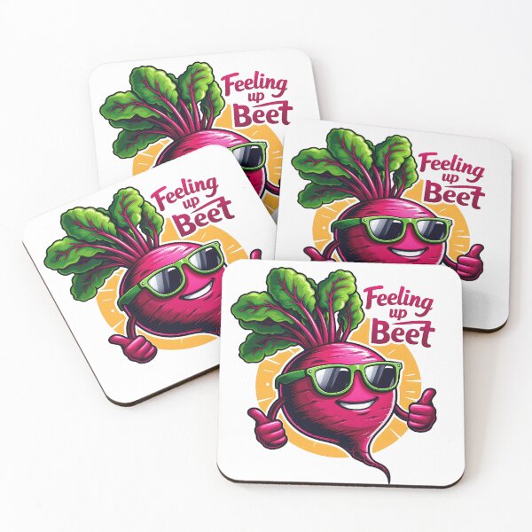 Item preview, Feeling Up Beet Funny Beetroot Mascot designed and sold by LunaPixelStudio.