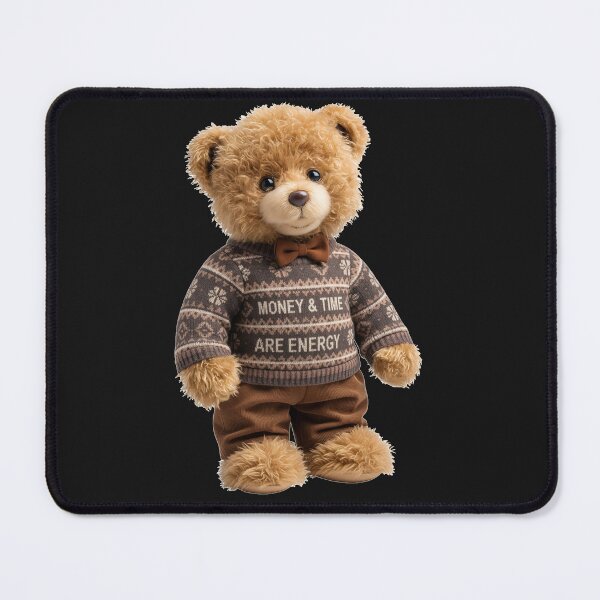 Item preview, Money & Time Are Energy" Moroccan Sweater Teddy Bear Design designed and sold by designwiss.