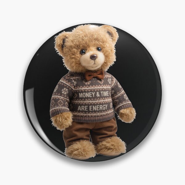 Item preview, Money & Time Are Energy" Moroccan Sweater Teddy Bear Design designed and sold by designwiss.