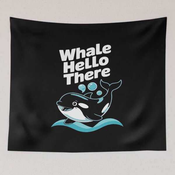Item preview, Funny Orca Whale Hello There designed and sold by KotexTemu.