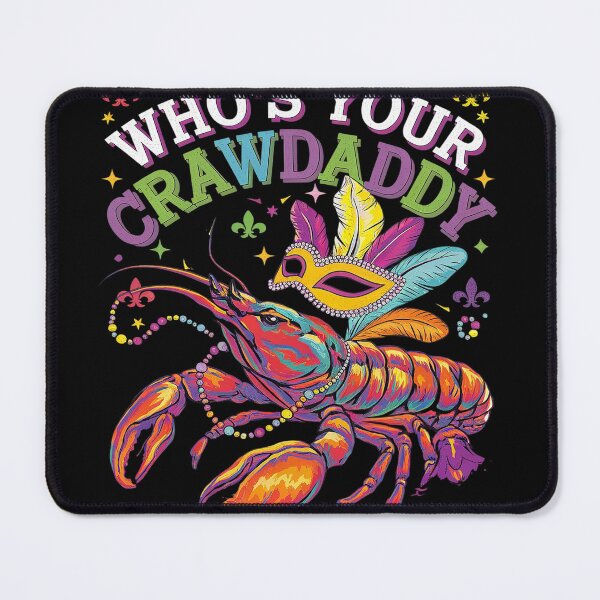 Item preview, Who's Your Crawdaddy Crawfish Beads Mardi Gras Carnival designed and sold by MyzoToyota.