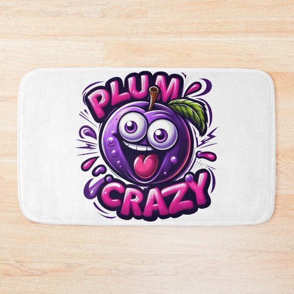 Item preview, Plum Crazy Cute Fruit Mascot Design designed and sold by LunaPixelStudio.