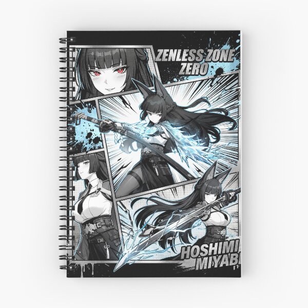 Item preview, Hoshimi Miyabi Zenless Zone Zero ZZZ Section 6 Chief Void Hunter Frost Anomaly Swordswoman Fox Ears Shimotsuki Stance Fallen Frost Polar Slash Fan Art Portrait Poster T-Shirt Sticker Gift designed and sold by Senpaiwaves.
