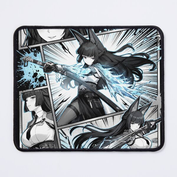 Item preview, Hoshimi Miyabi Zenless Zone Zero ZZZ Section 6 Chief Void Hunter Frost Anomaly Swordswoman Fox Ears Shimotsuki Stance Fallen Frost Polar Slash Fan Art Portrait Poster T-Shirt Sticker Gift designed and sold by Senpaiwaves.
