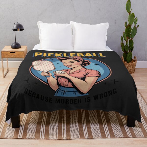 Item preview, Pickleball Woman Funny Because Murder is Wrong designed and sold by katherintration.