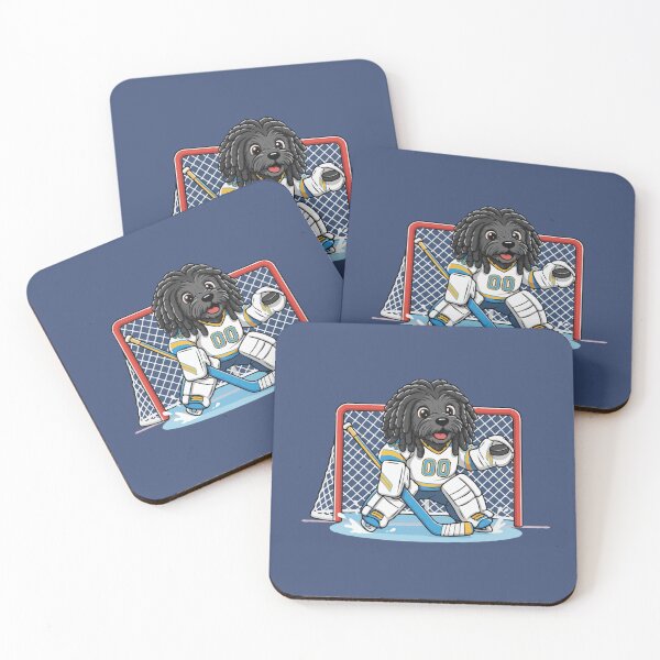 Item preview, Cute Puli Ice Hockey Goalie Puppy | Happy Winter Puppy designed and sold by The Real Life Symphony.