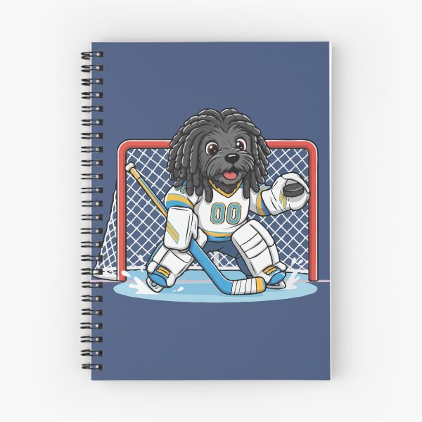 Item preview, Cute Puli Ice Hockey Goalie Puppy | Happy Winter Puppy designed and sold by The Real Life Symphony.