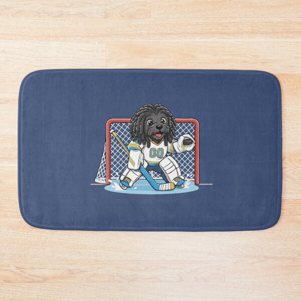 Item preview, Cute Puli Ice Hockey Goalie Puppy | Happy Winter Puppy designed and sold by The Real Life Symphony.