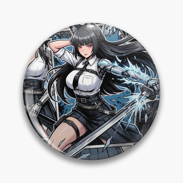 Item preview, Hoshimi Miyabi Zenless Zone Zero ZZZ Section 6 Chief Void Hunter Frost Anomaly Swordswoman Fox Ears Shimotsuki Stance Fallen Frost Polar Slash Fan Art Portrait Poster T-Shirt Sticker Gift designed and sold by Senpaiwaves.