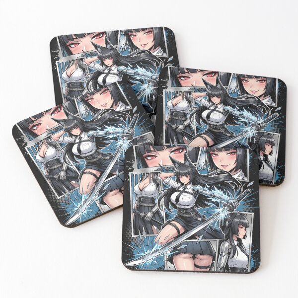 Item preview, Hoshimi Miyabi Zenless Zone Zero ZZZ Section 6 Chief Void Hunter Frost Anomaly Swordswoman Fox Ears Shimotsuki Stance Fallen Frost Polar Slash Fan Art Portrait Poster T-Shirt Sticker Gift designed and sold by Senpaiwaves.