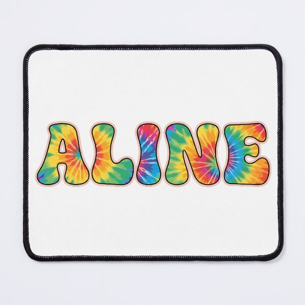 Item preview, ❤️ Aline Personalized Name Wavy Retro Shirt, Coffee Mug, Sticker Gift designed and sold by HelixPedia.