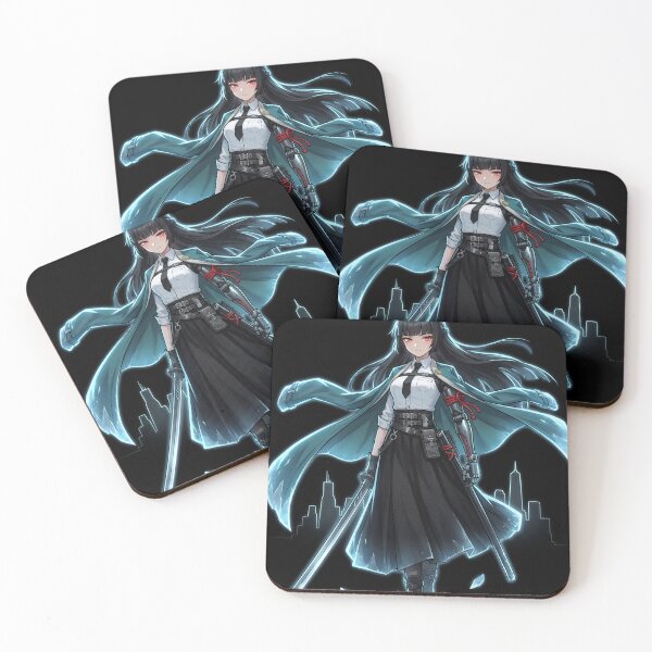 Item preview, Hoshimi Miyabi Zenless Zone Zero ZZZ Section 6 Chief Void Hunter Frost Anomaly Swordswoman Fox Ears Shimotsuki Stance Fallen Frost Polar Slash Fan Art Portrait Poster T-Shirt Sticker Gift designed and sold by Senpaiwaves.