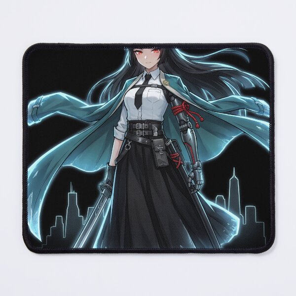 Item preview, Hoshimi Miyabi Zenless Zone Zero ZZZ Section 6 Chief Void Hunter Frost Anomaly Swordswoman Fox Ears Shimotsuki Stance Fallen Frost Polar Slash Fan Art Portrait Poster T-Shirt Sticker Gift designed and sold by Senpaiwaves.