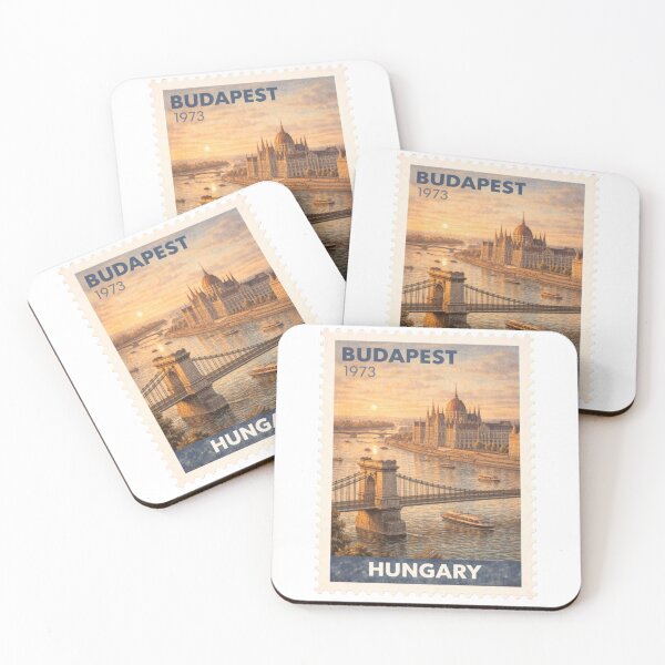 Item preview, Budapest Vintage Stamp designed and sold by Wanderstamp.