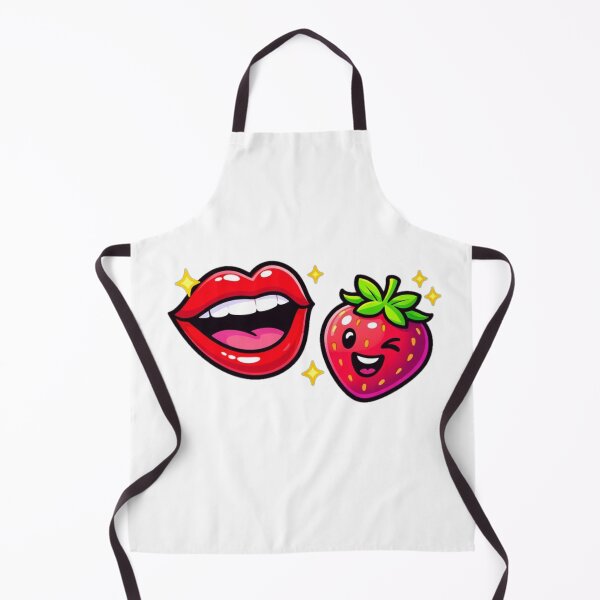 Item preview, Lips & Strawberry - Playful Pop Art designed and sold by the-dovlat.