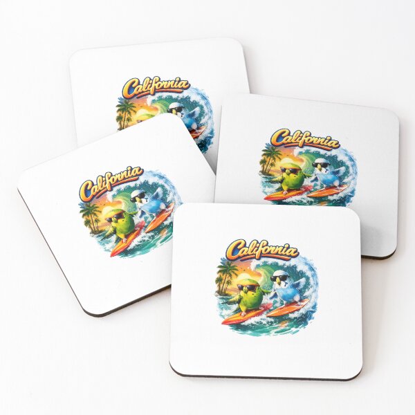 Item preview, Surfing with the Budgies in California designed and sold by Taoufik79-shop.