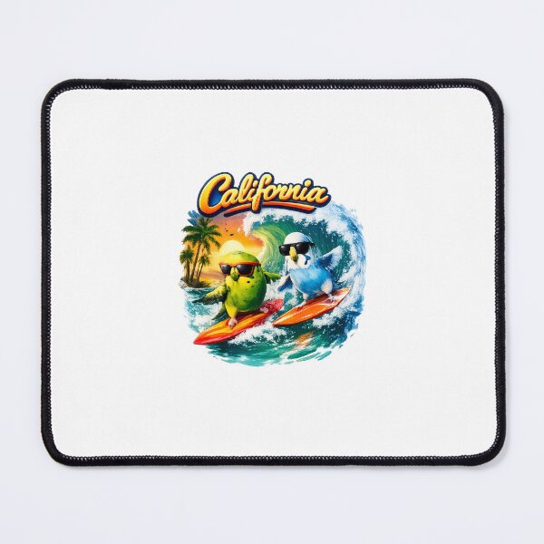 Item preview, Surfing with the Budgies in California designed and sold by Taoufik79-shop.