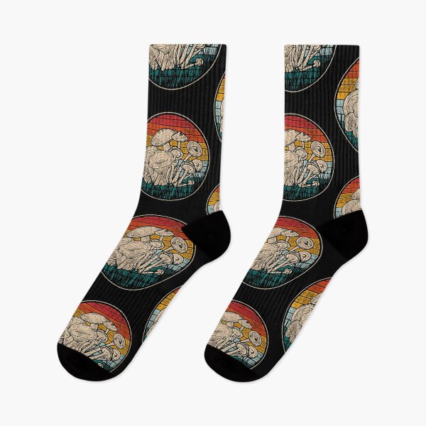 Item preview, Colorful Vintage Mushroom Scene designed and sold by gasnerzyt91.