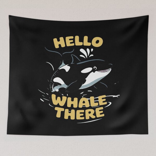 Item preview, Funny Whale - Whale, Hello There designed and sold by KotexTemu.