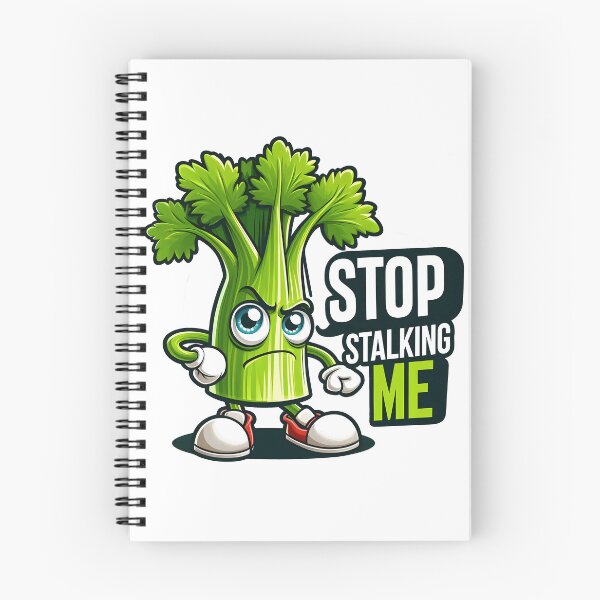 Item preview, Stop Stalking Me Funny Celery Pun Design designed and sold by LunaPixelStudio.
